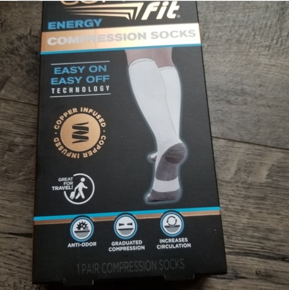 Other - Copper Fit compression socksFit women's shoe size 7–10; Fit men's shoe